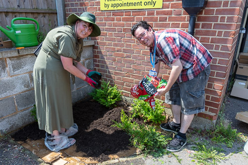 Garden maintenance at the GP Unit